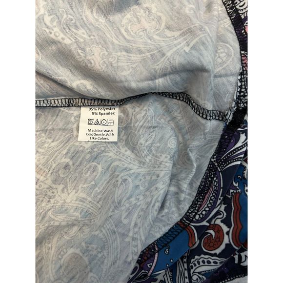 New with Tags VIVI Fashion Plus Size V-Neck Sleeveless Paisley Tunic size 4XL C7 - Picture 4 of 8